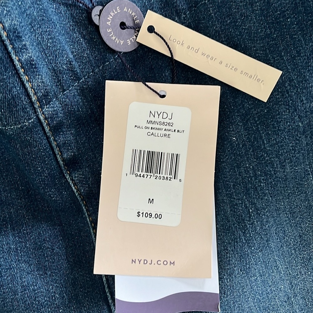 NYDJ Pull-On Super Skinny Ankle Jeans with slit - Picture 4 of 9
